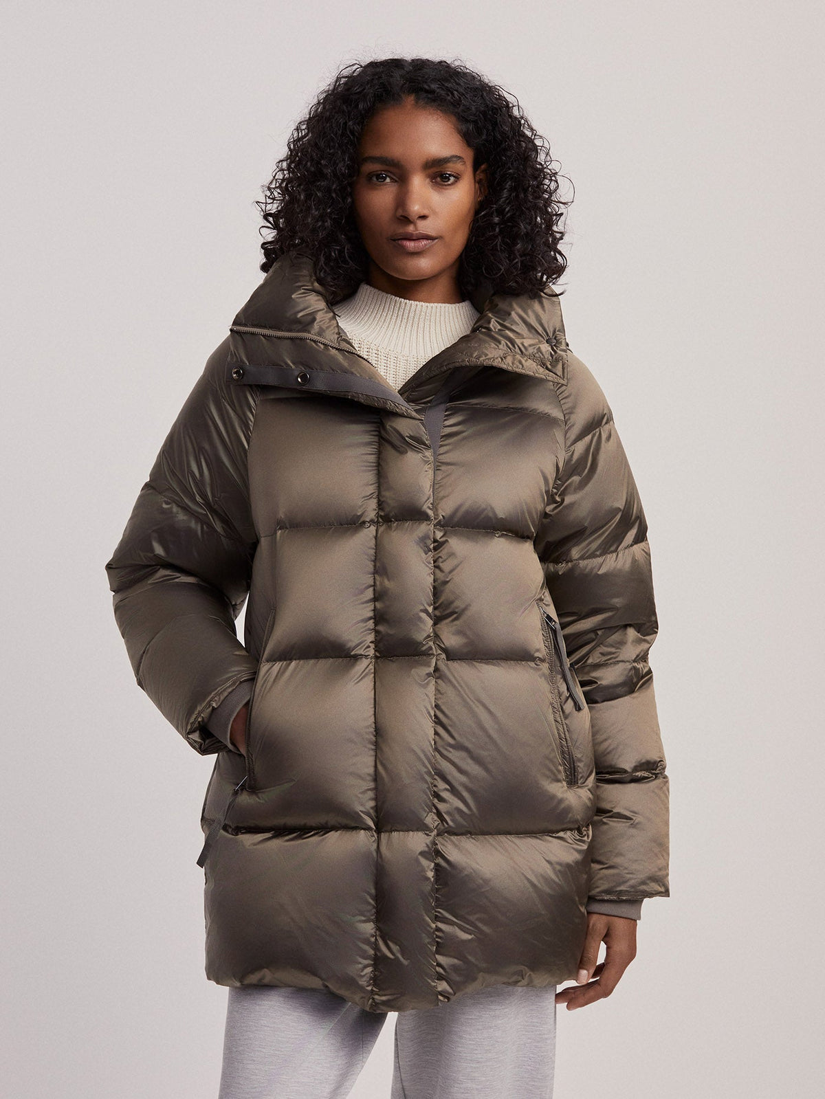 Canton Down Jacket Brushed Olive Metallic - Varley