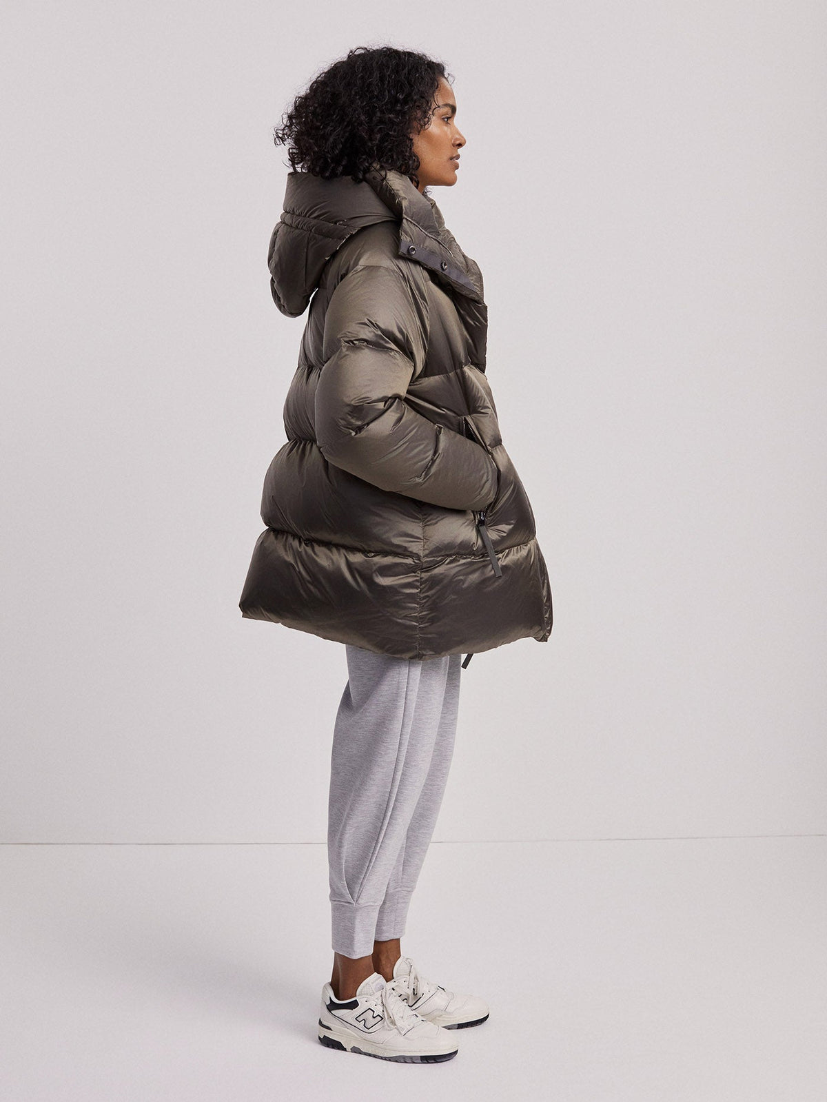 Canton Down Jacket Brushed Olive Metallic - Varley