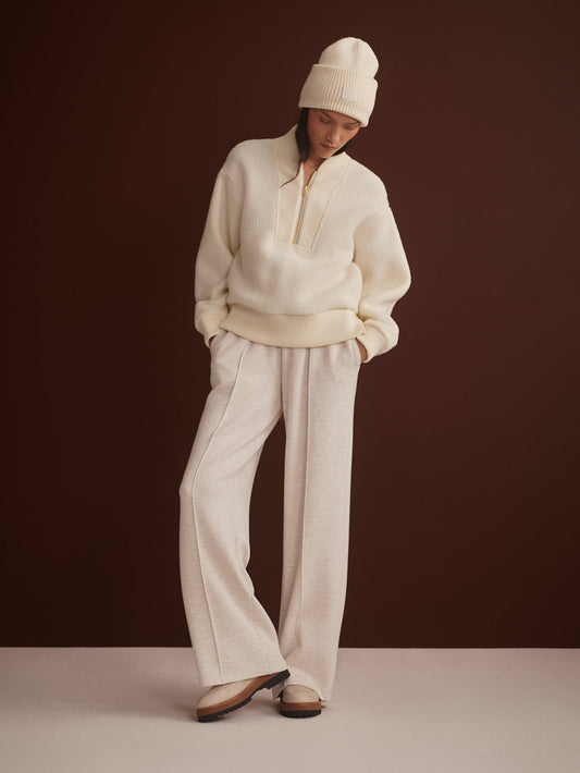 Mumford Half Zip Fleece Egret - Varley