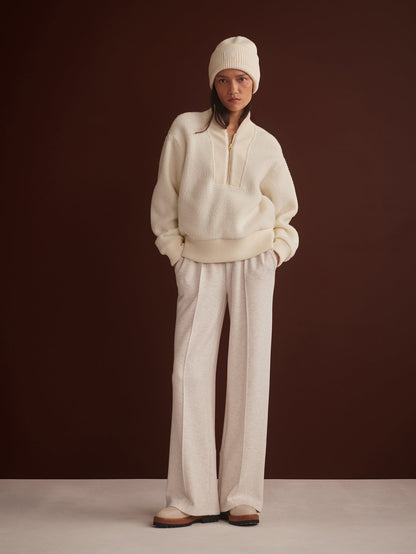 Mumford Half Zip Fleece Egret - Varley