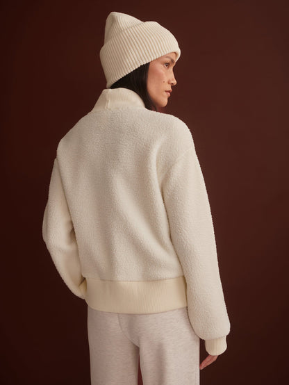 Mumford Half Zip Fleece Egret - Varley