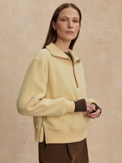 Jaylin Half Zip Fleece Reed Yellow - Varley