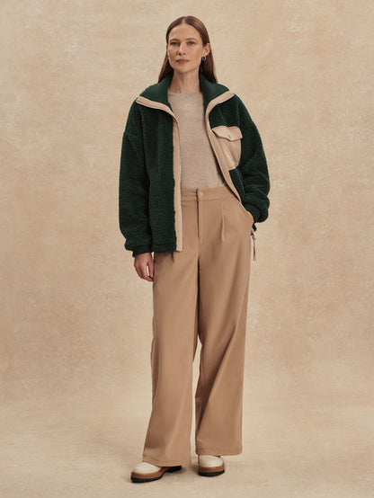 Lowell Sherpa Jacket Pine Grove - Varley