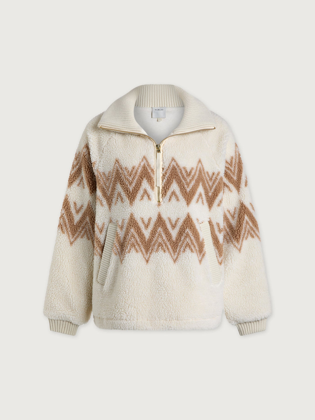 Hendrik Half Zip Sherpa Egret - Varley