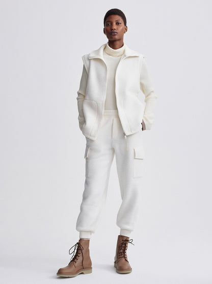 Maggie Fleece Gilet 2.0 Egret - Varley