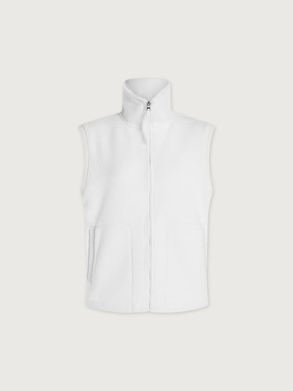 Maggie Fleece Gilet 2.0 Egret - Varley