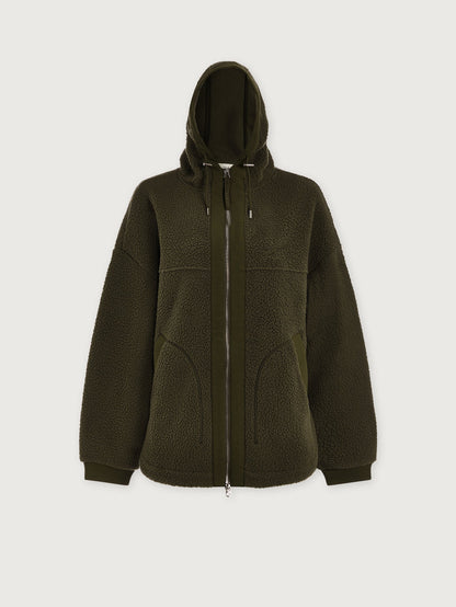 Fey Relaxed Fleece Racing Olive - Varley