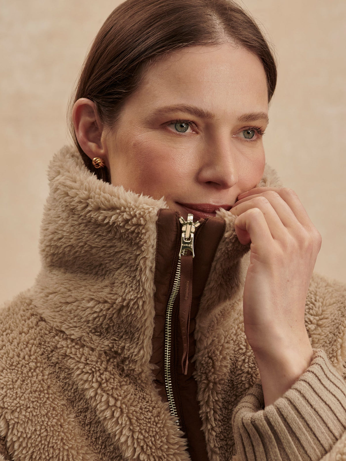 Theia Reversible Coat Light Taupe/ Cocoa Dust - Varley