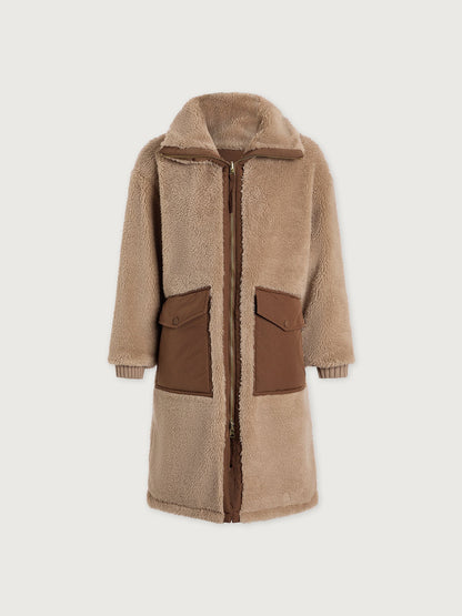 Theia Reversible Coat Light Taupe/ Cocoa Dust - Varley