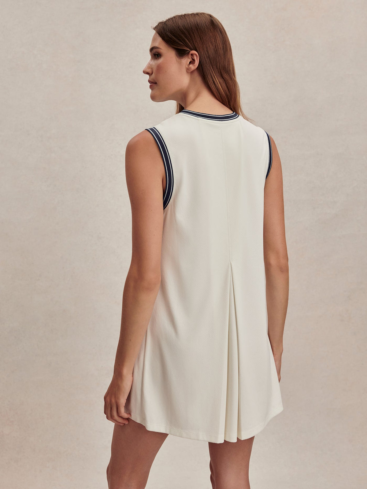 Endo Court Dress 32.5 White/ Blue Nights - Varley
