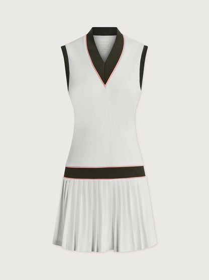 Jouri Court Dress 32.5 White/ Deep Ivy - Varley