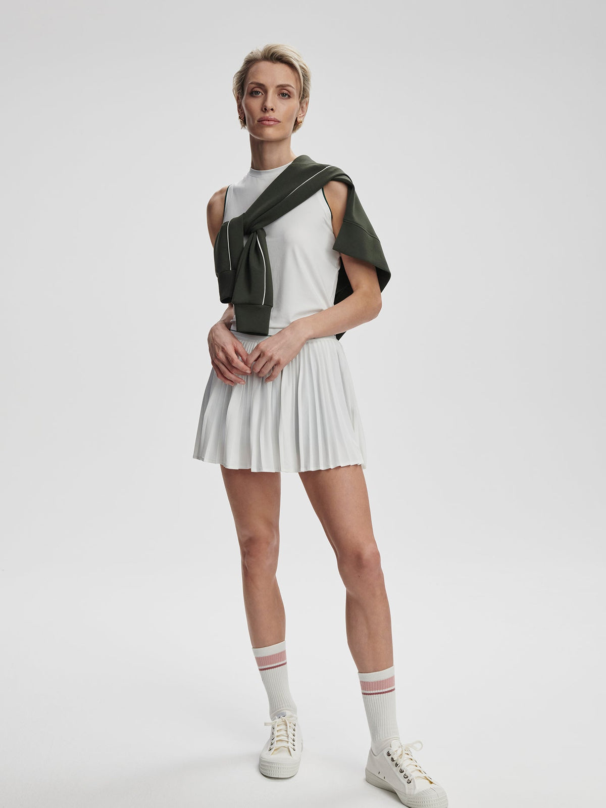 Clemency High Rise Skort 13.5 White - Varley