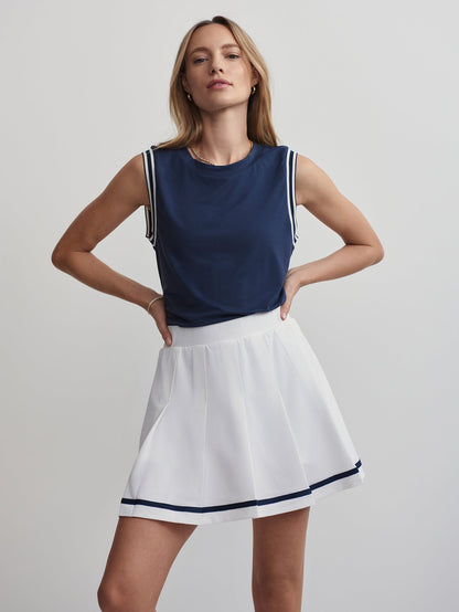 Clarendon High Rise Skort 16 | VARLEY US White - Varley