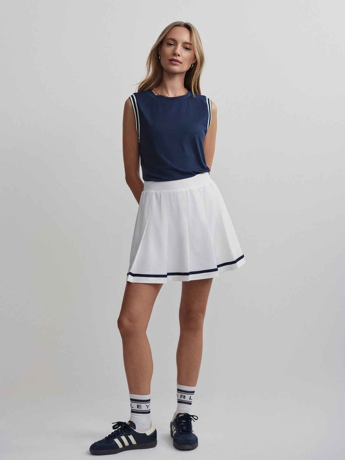 Clarendon High Rise Skort 16 | VARLEY US White - Varley
