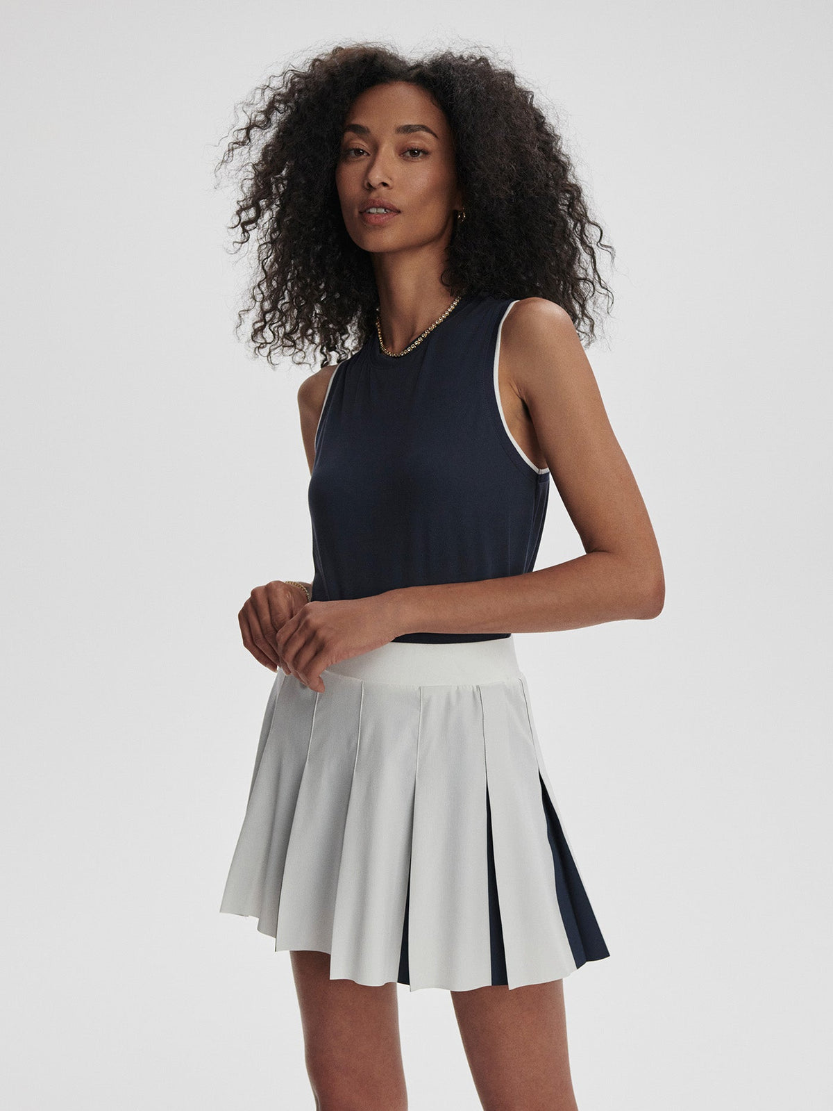 Bronte 2 in 1 Skirt 15.5 White/ Blue Nights - Varley