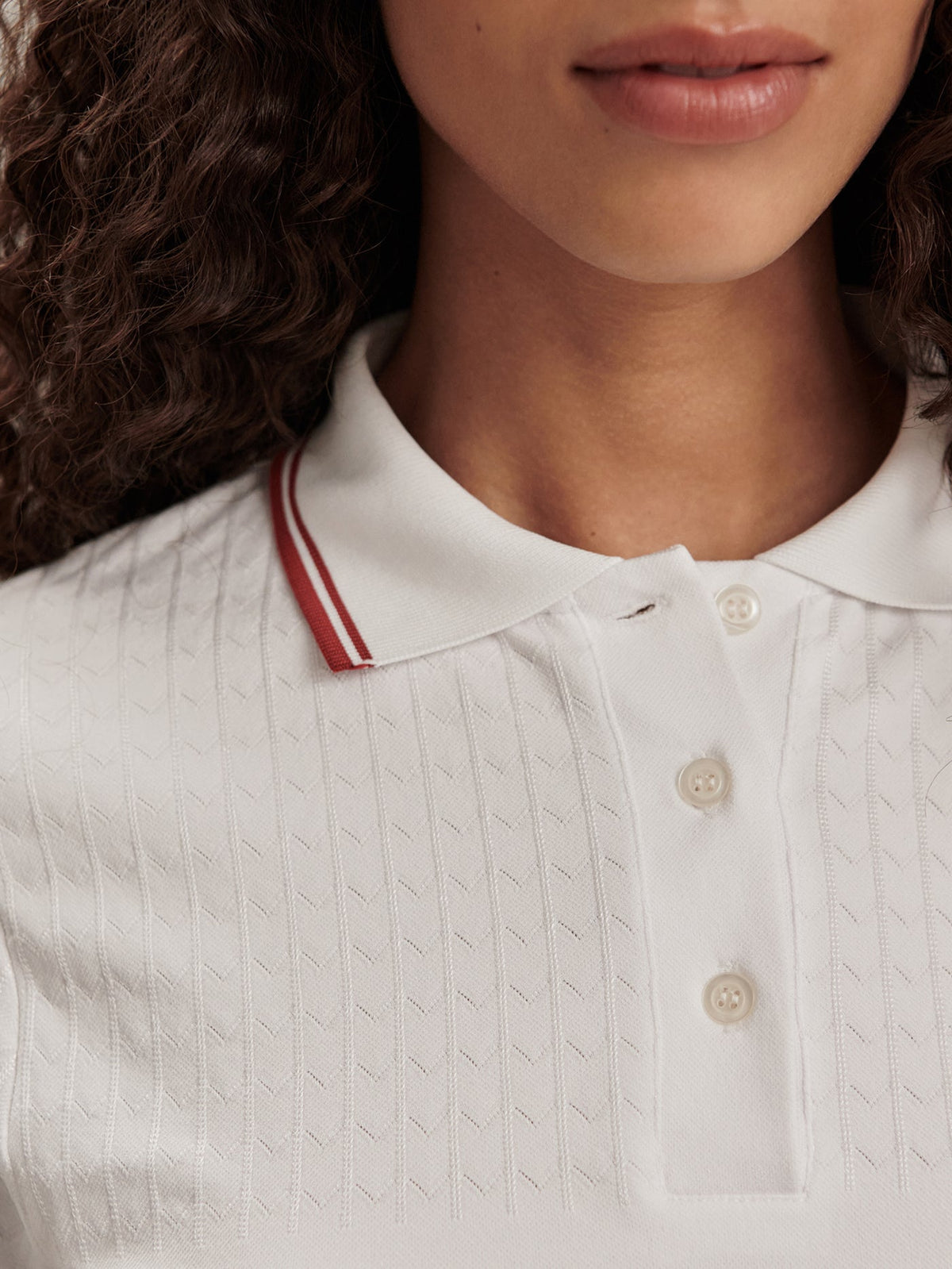 Mickey Seamless Polo Shirt White - Varley