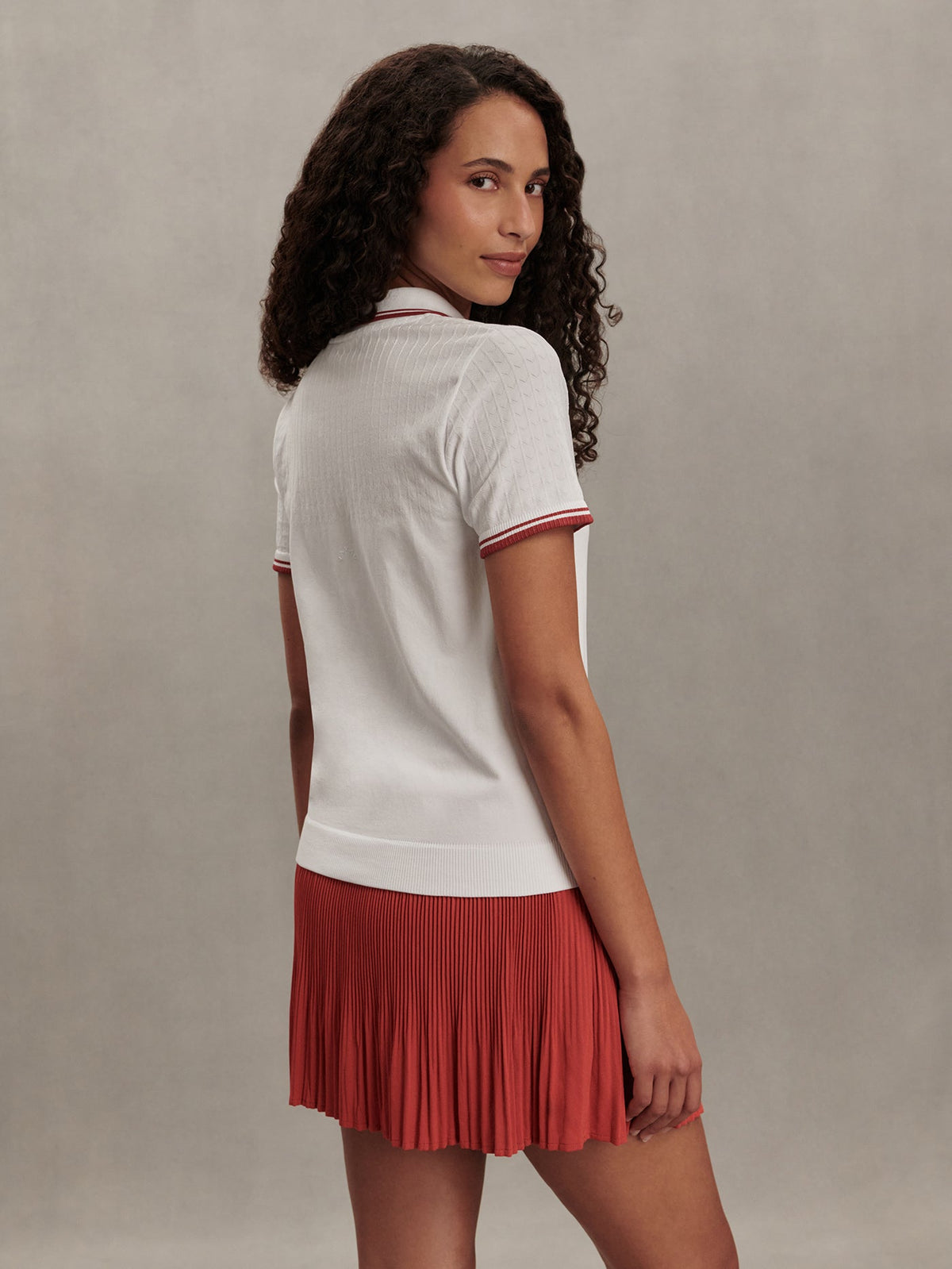 Mickey Seamless Polo Shirt White - Varley