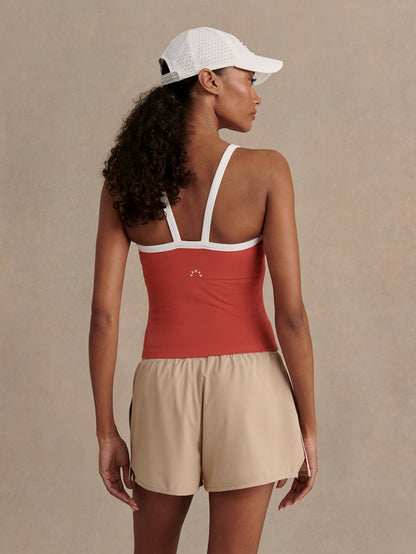 Theon Scoop Neck Tank Baked Apple - Varley