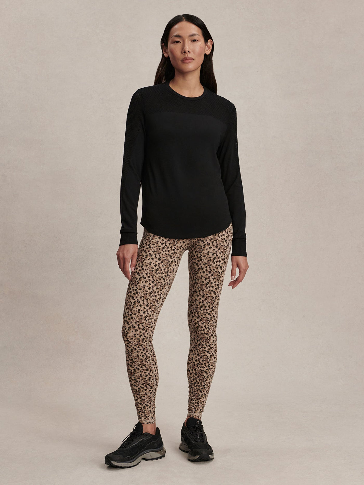 Samia Seamless Long Sleeve Tee Black - Varley