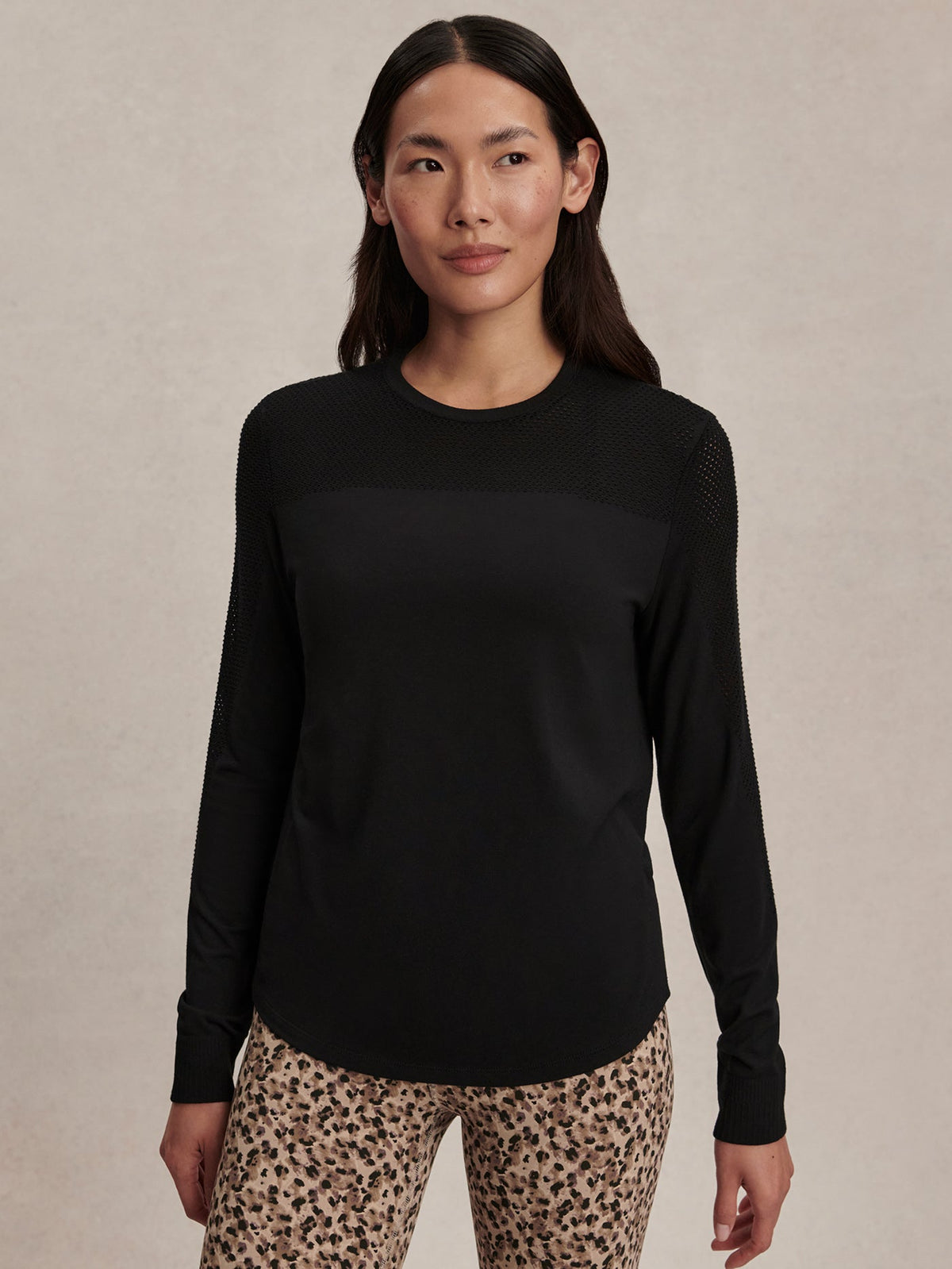 Samia Seamless Long Sleeve Tee Black - Varley