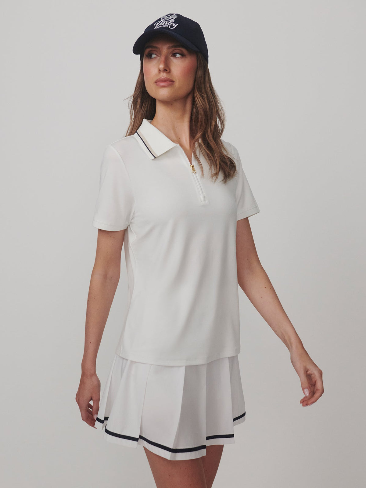 Elton Performance Polo White - Varley
