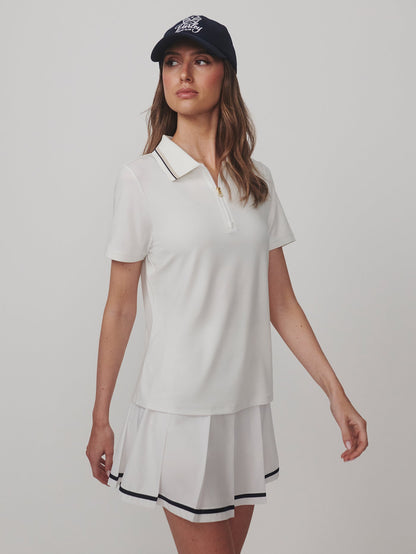 Elton Performance Polo White - Varley