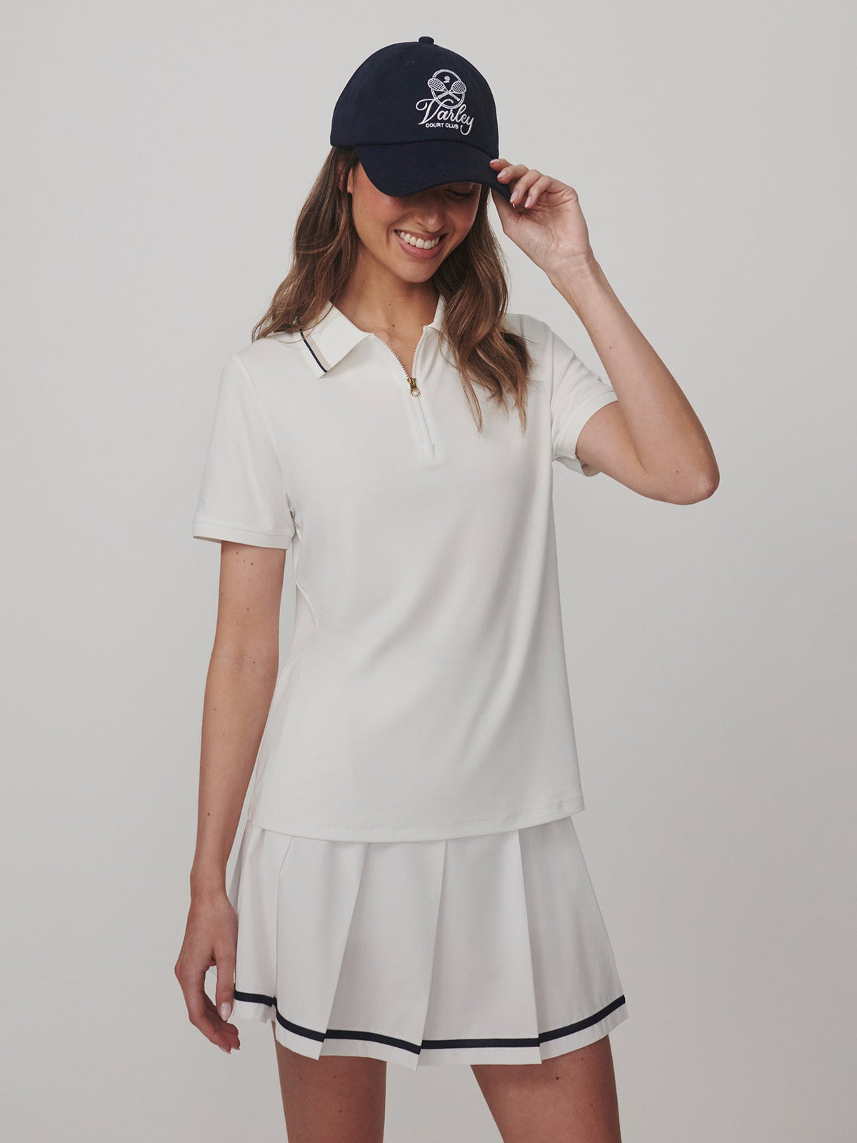 Elton Performance Polo White - Varley