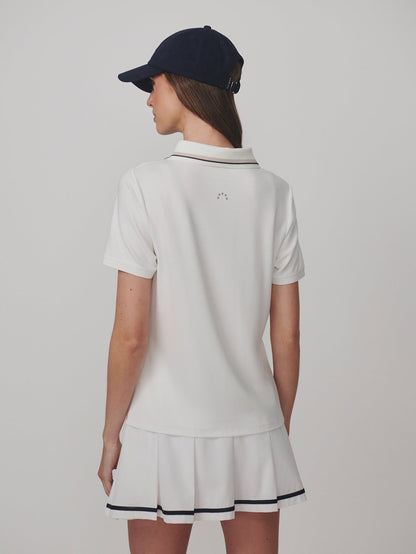 Elton Performance Polo White - Varley