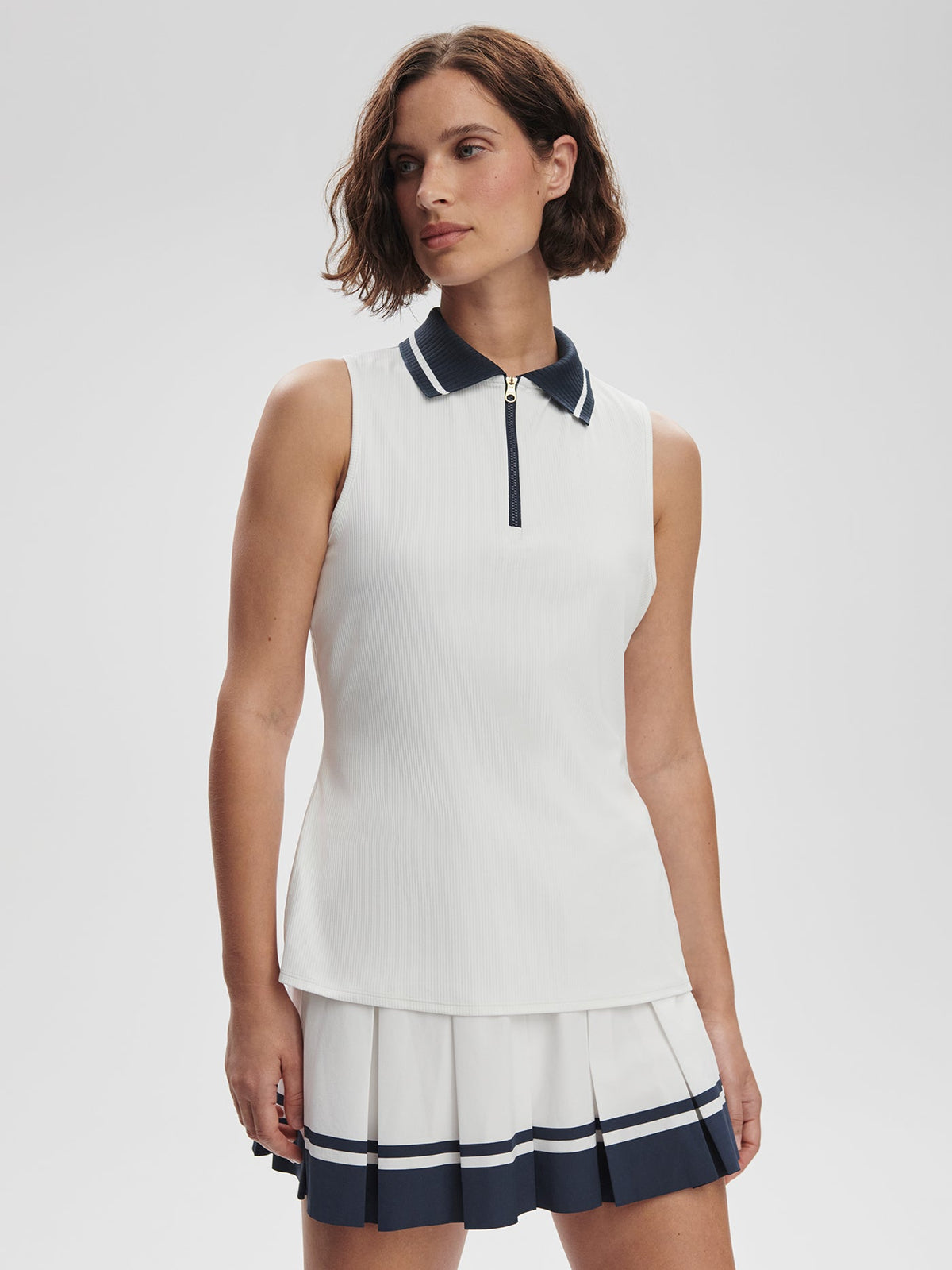Jerry Performance Tank White/ Blue Nights - Varley