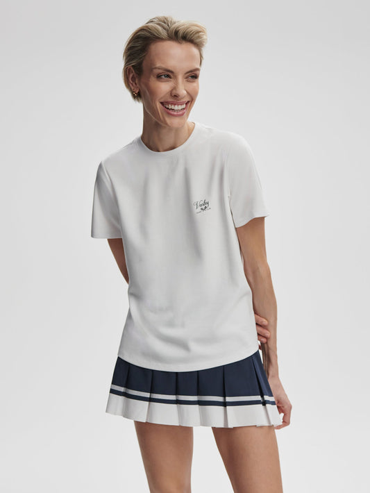 Mattie Branded Tee White - Varley