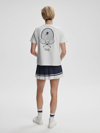 Mattie Branded Tee White - Varley