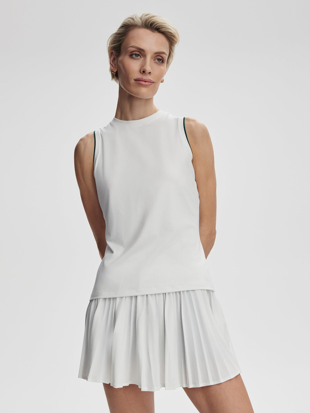 Arton Performance Tank White/ Forest - Varley