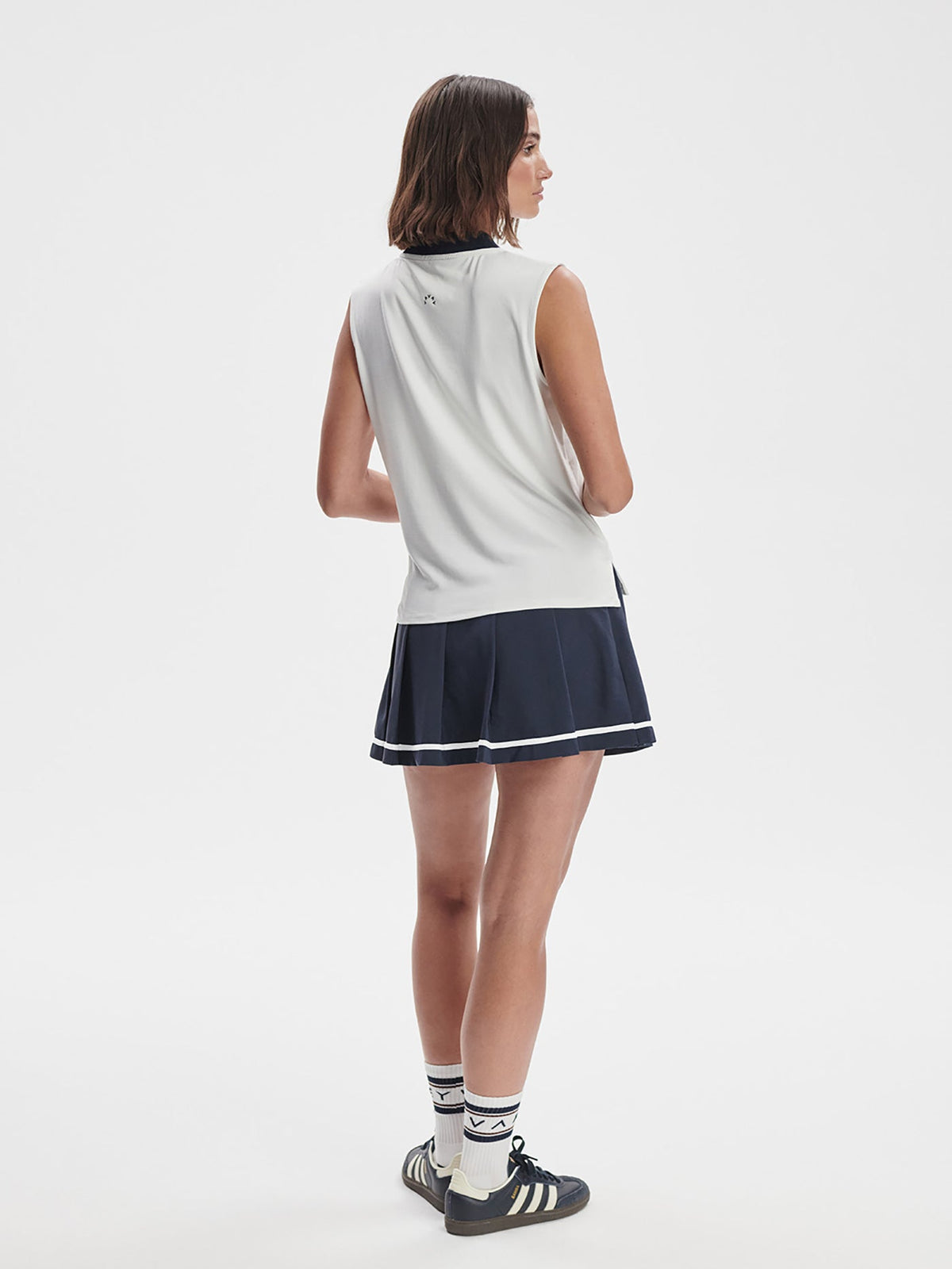Shelby Performance Tank | VARLEY US White/ Blue Nights - Varley