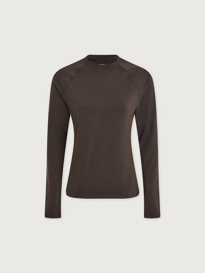 Always Warm Crew Neck Baselayer Deep Chocolate Marl - Varley