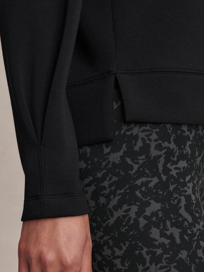 Zosia Crew Neck Active Sweatshirt Black - Varley