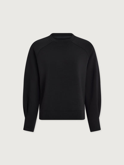 Zosia Crew Neck Active Sweatshirt Black - Varley