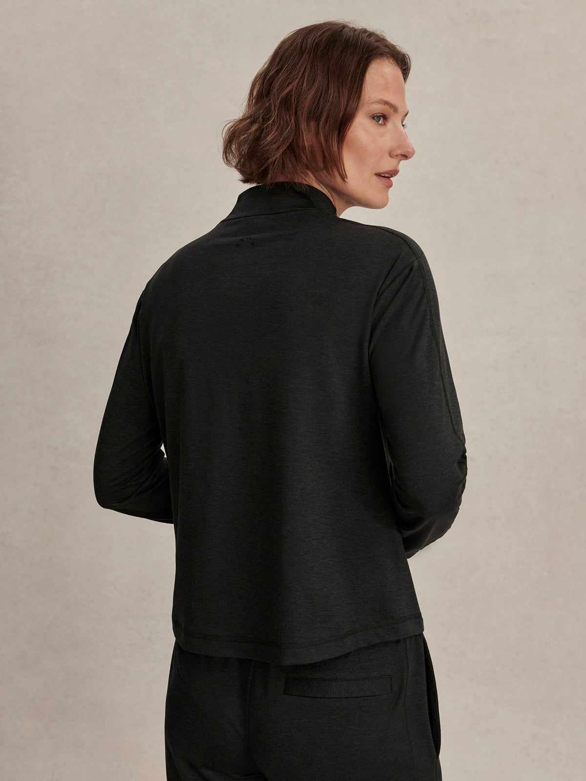 Lamia Half-Zip Active Sweatshirt Black Marl - Varley