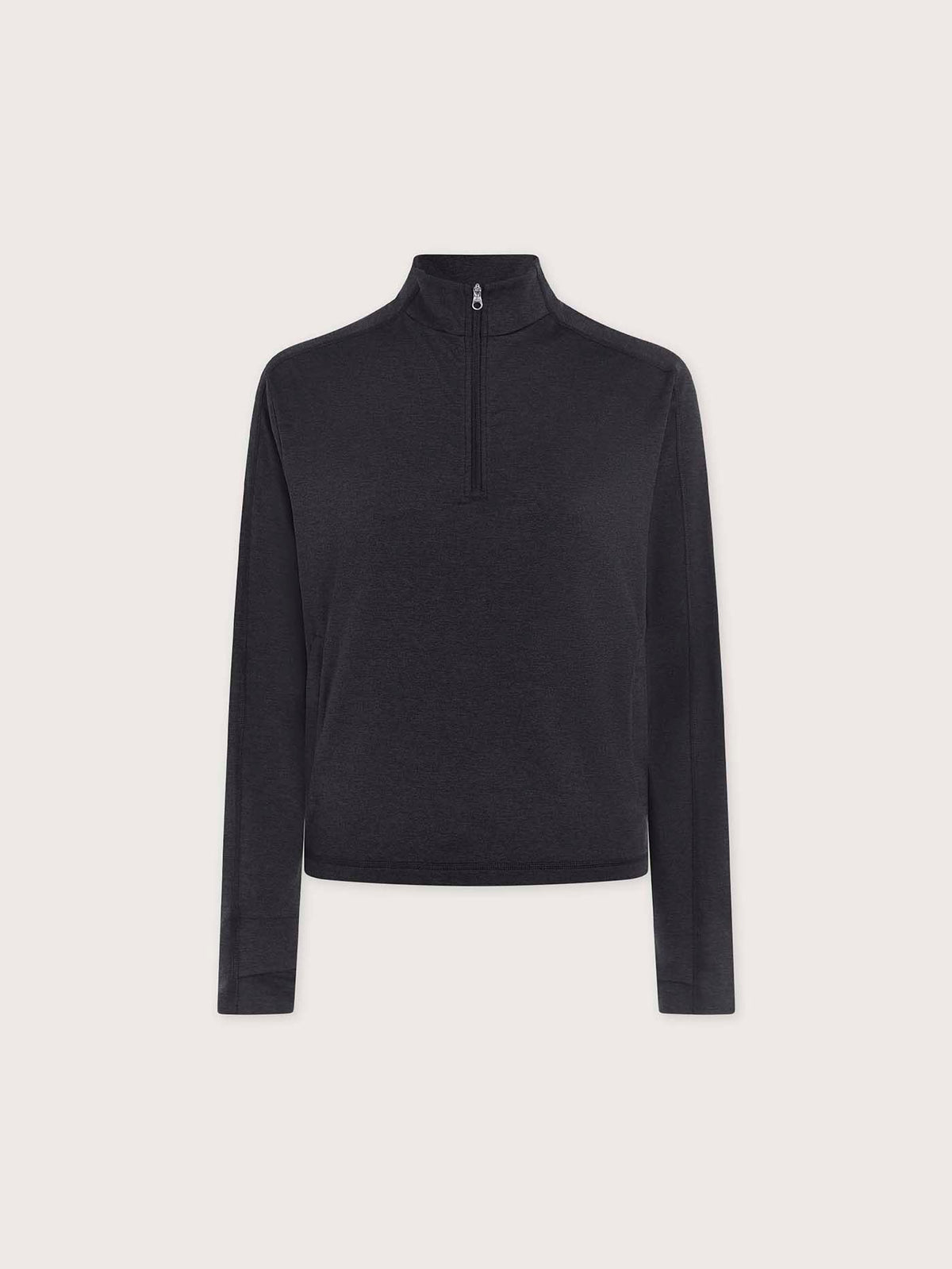 Lamia Half-Zip Active Sweatshirt Black Marl - Varley