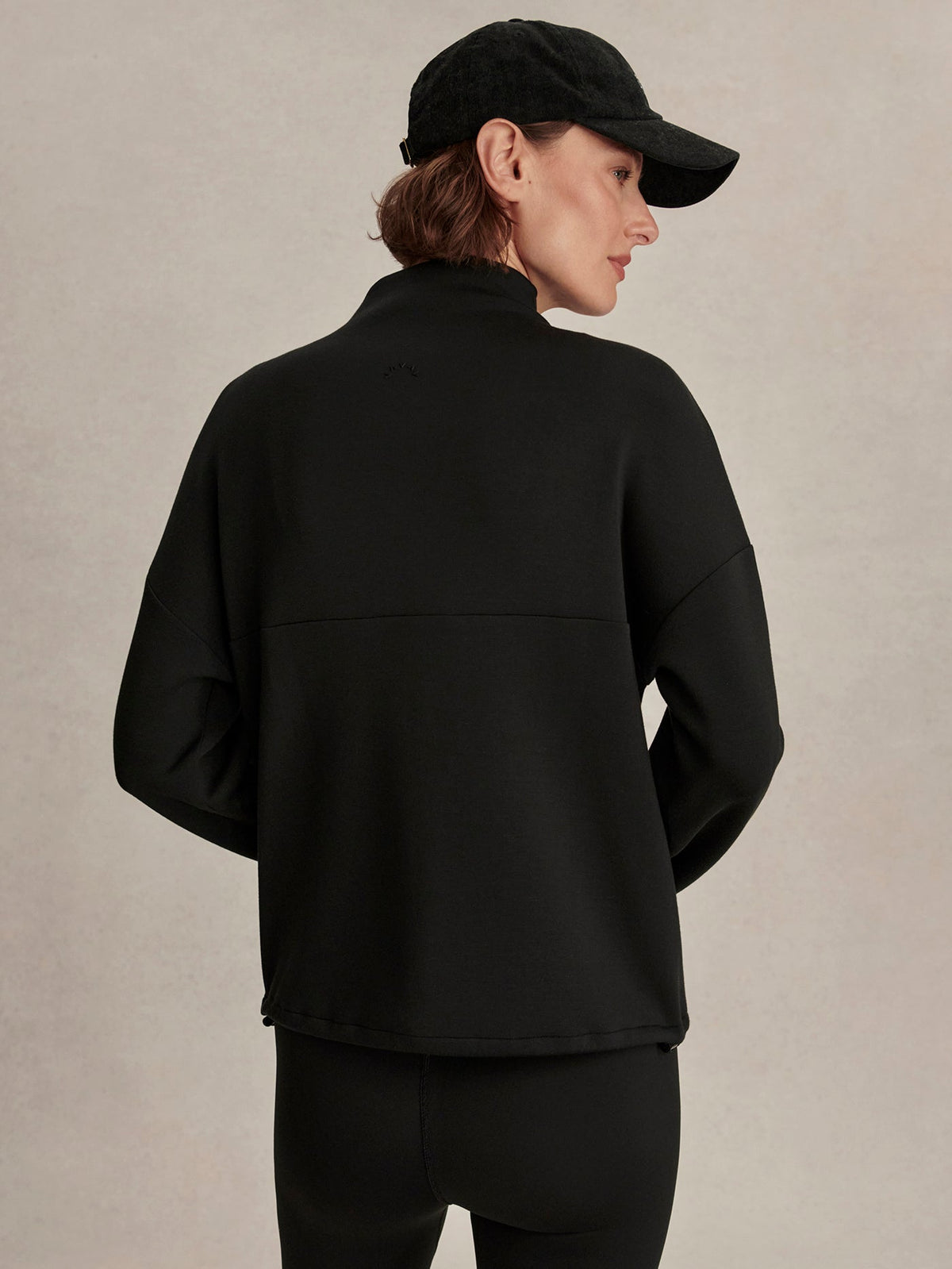 Tayah Zip-Through Active Sweatshirt Black - Varley
