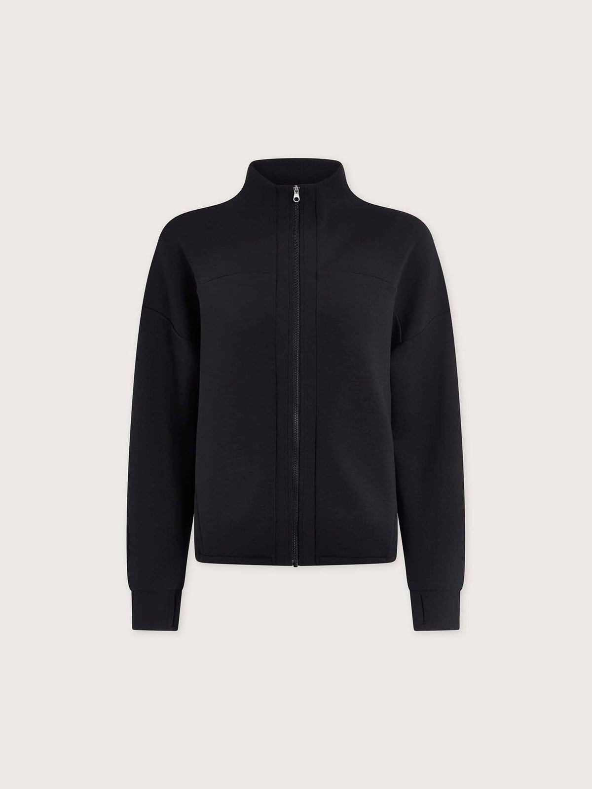 Tayah Zip-Through Active Sweatshirt Black - Varley