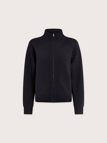 Tayah Zip-Through Active Sweatshirt Black - Varley