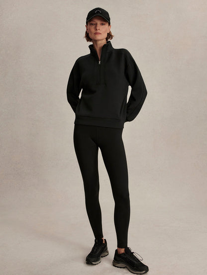 Marissa Half-Zip Active Sweatshirt Black - Varley