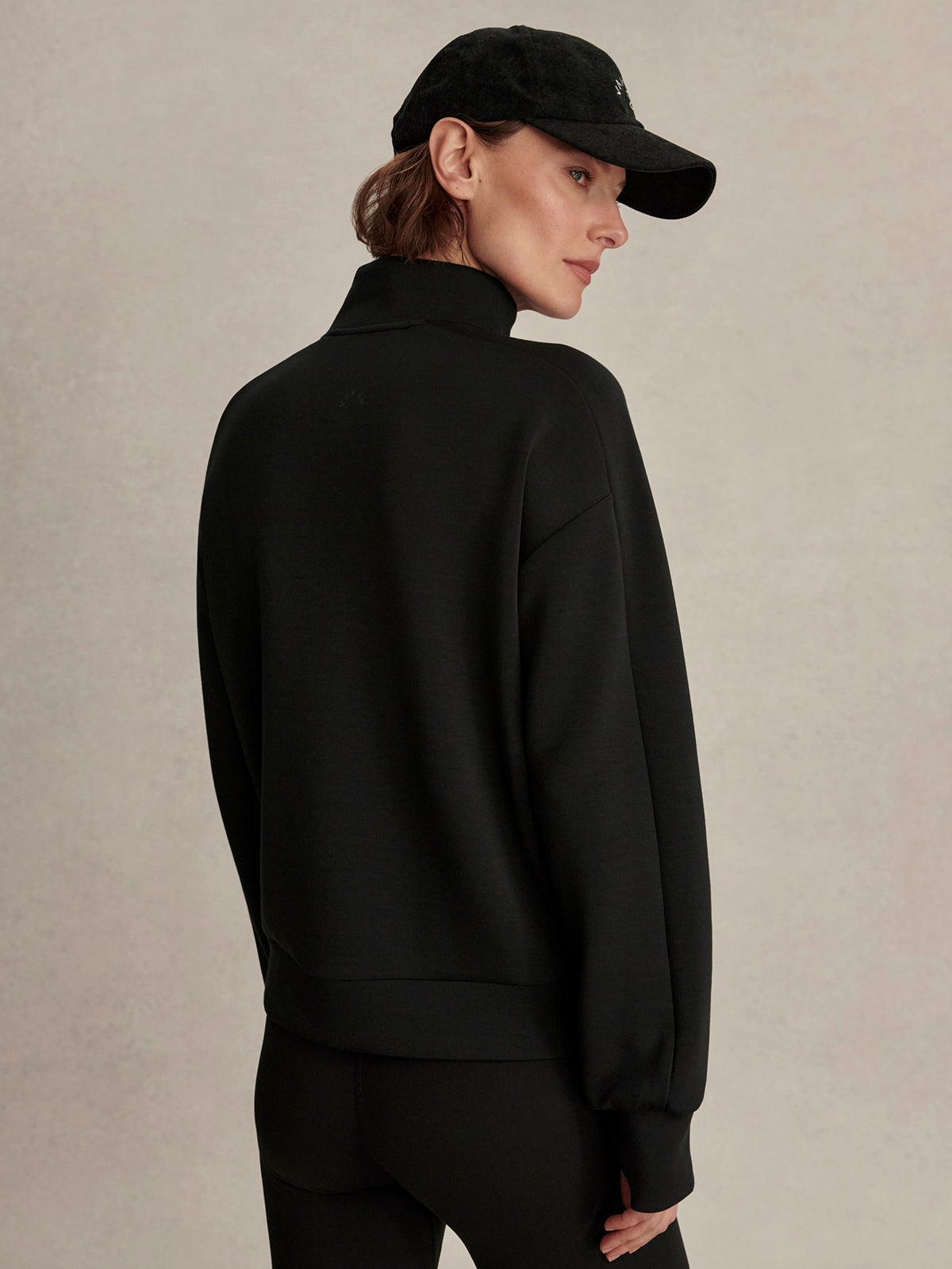Marissa Half-Zip Active Sweatshirt Black - Varley