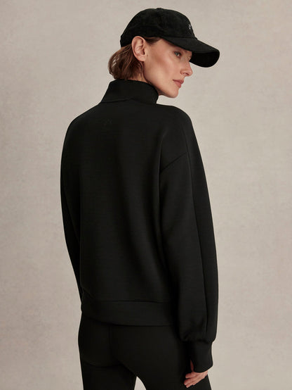 Marissa Half-Zip Active Sweatshirt Black - Varley