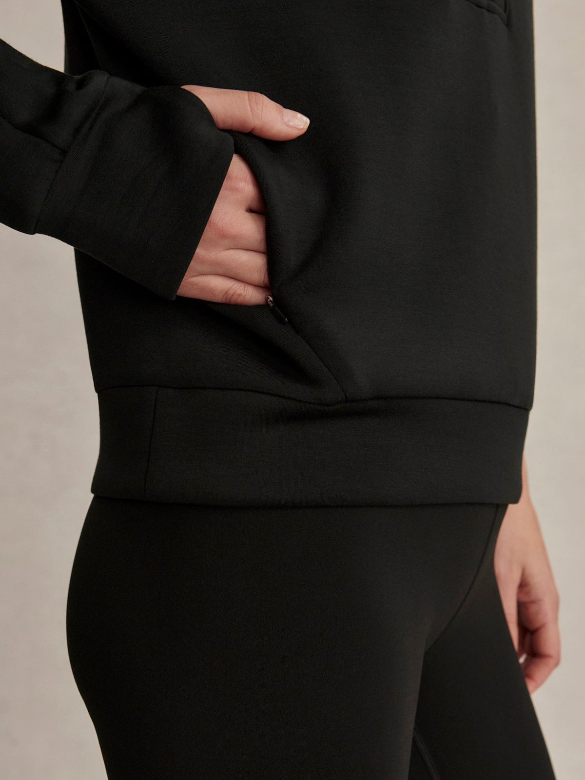 Marissa Half-Zip Active Sweatshirt Black - Varley