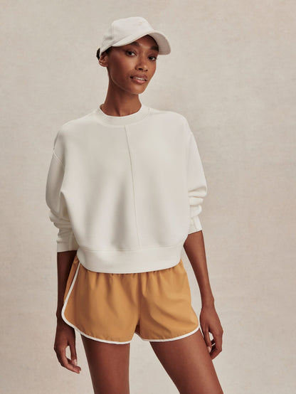 Tasmin Cropped Sweat Snow White - Varley