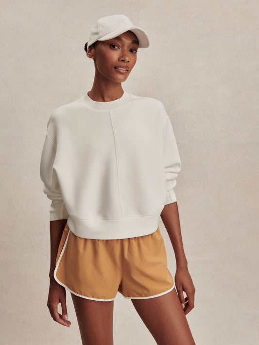 Tasmin Cropped Sweat Snow White - Varley