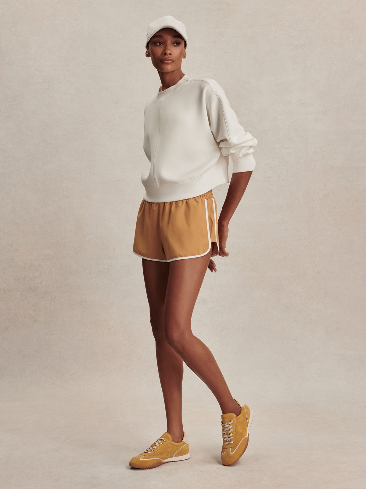 Tasmin Cropped Sweat Snow White - Varley
