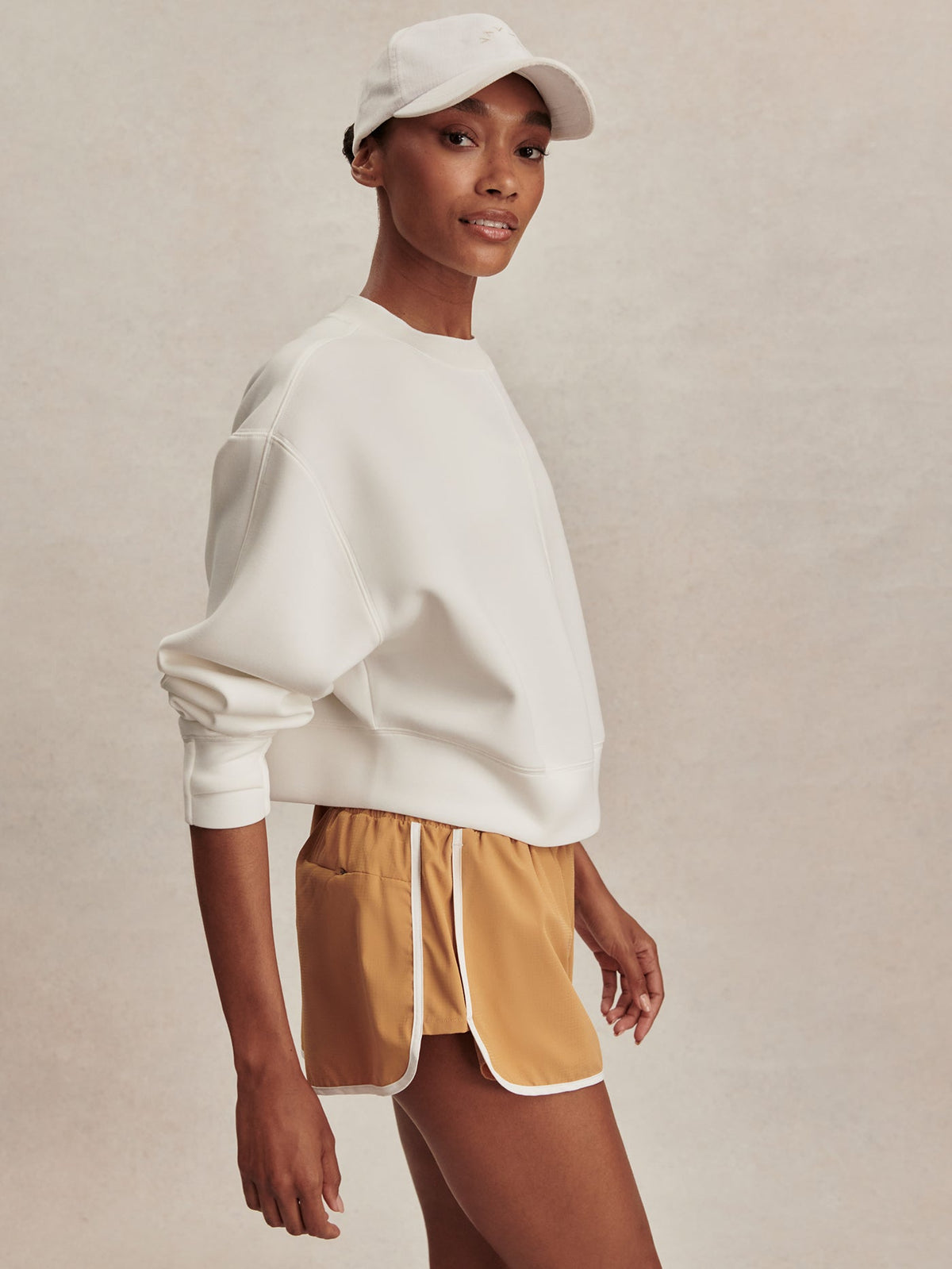 Tasmin Cropped Sweat Snow White - Varley