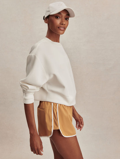 Tasmin Cropped Sweat Snow White - Varley